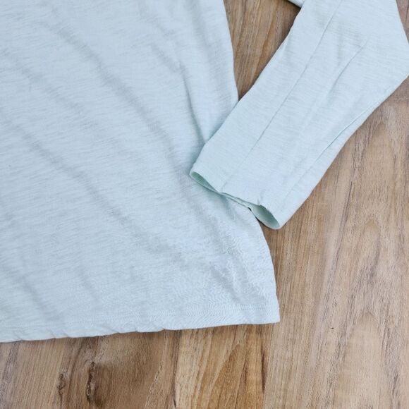 ☔️🍑Gap Mint Green Lightweight Long Sleeve Top Medium - Picture 5 of 10